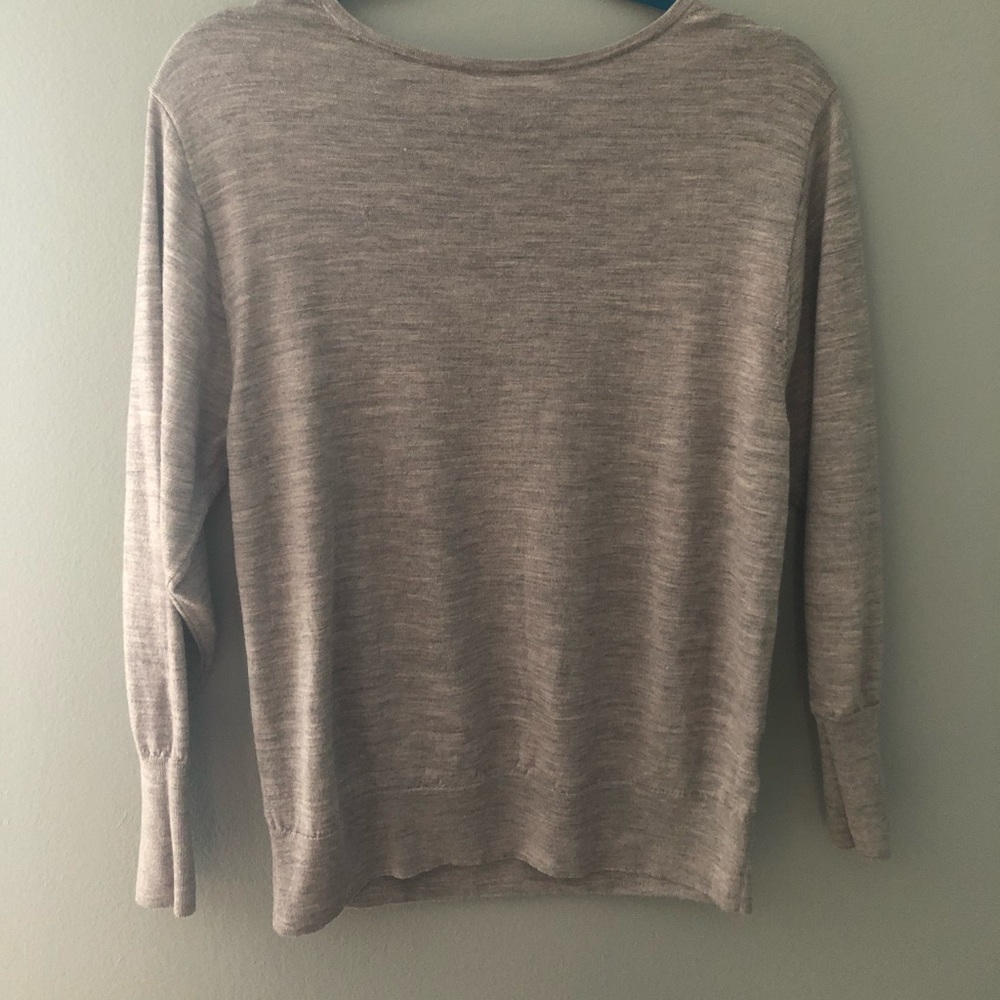 Grey wool Uniqlo batwing sweater